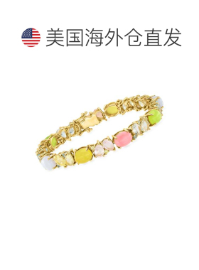 自营Ross-Simons Pastel Multi-Gemstone Bracelet in 18kt Gold