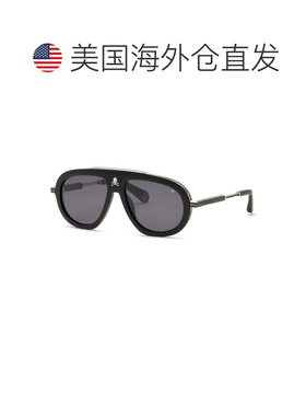 自营Philipp Plein Sunglasses Aviator Full Rim, Matte Black/s