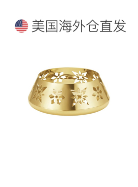 自营Georg Jensen Hand Polished 18K-Plated Snowflake Pillar