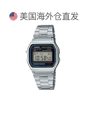 自营Casio Men’s Digital Watch with Silver-Toned Dial - A158