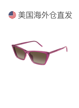 自营Saint Laurent Sunglasses Cat Eye Full Rim, Black Frame A