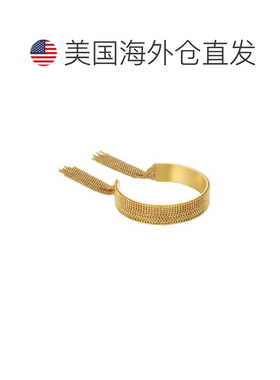 自营adorniaTarnish Resistant 18k Gold Plated Fringe Cuff - g