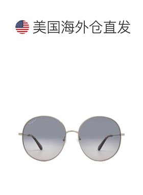 自营Salvatore Ferragamo Blue Gradient Round Ladies Sunglasse