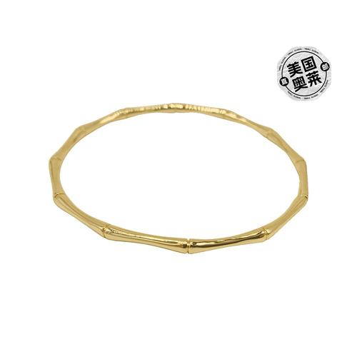 自营 adornia竹手镯金-黄色 美国奥莱直发 - 图0