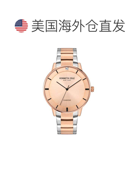自营Kenneth Cole Men's Classic mm Quartz Watch - rose gold