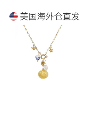 自营adorniaTarnish Resistant 18k Gold Plated Shell and Charm