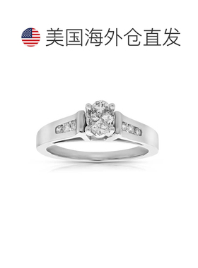 自营 vir jewels0.60 克拉钻石订婚戒指 14K 白金婚礼新娘 - 白色