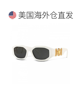 自营Versace太阳镜塑料黑色W/深灰色-白色 美国奥莱直发