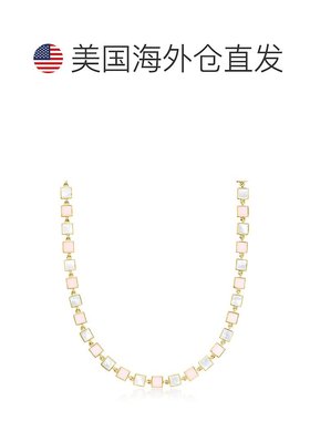 自营 Ross-Simons Pink Opal and Mother-Of-Pearl Station Neckl