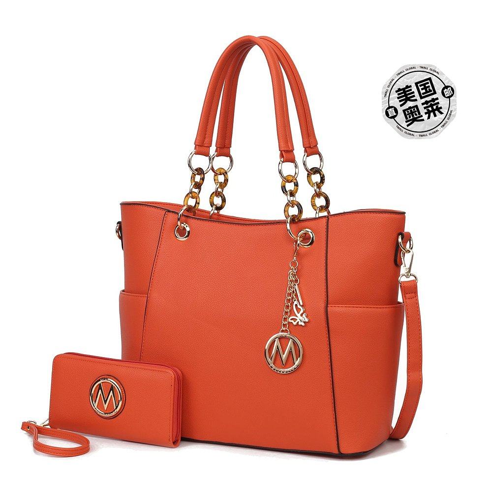 自营 mia k collectionBonita手提包带钱包-2件-橙色 美国奥莱直,淘宝优惠券,粉丝福利购,淘宝优惠卷