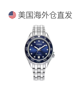 自营Citizen Women's Carson Blue Dial Watch - blue 美国奥莱直