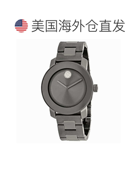 自营Movado Men's Gunmetal dial Watch - gunmetal 美国奥莱直发