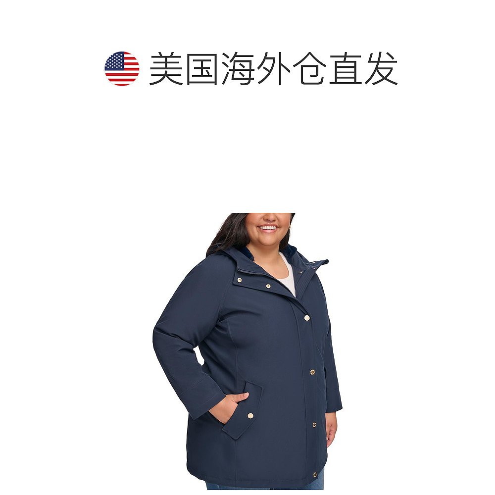 【美国直邮】tommy hilfiger 女士 外套连帽风衣