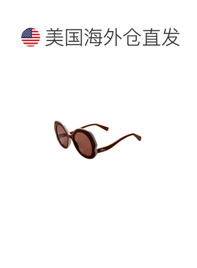自营Longchamp女款52 mm橙色太阳镜-橙色 美国奥莱直发