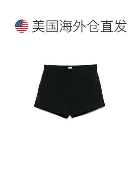 自营Saint Laurent Men's Tonal Logo Swim Shorts - black 美国