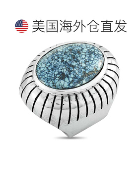自营King Baby 银色和斑点绿松石戒指 - 多色 美国奥莱直发