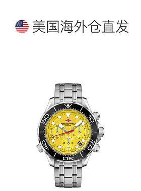 自营Seapro Men's Mondial Timer Yellow Dial Watch - yellow 美