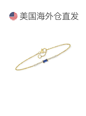 自营RS Pure by Ross-Simons Sapphire and . Diamond Bar Bracel