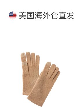 自营sofiacashmere Touch Screen Cashmere Glove - brown 美国