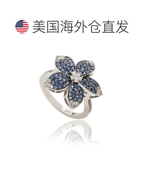 自营Suzy Levian Sterling Silver Pink Sapphire & White Sapphi