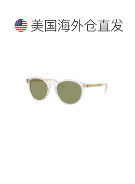 自营giorgio armani0ar8211 Round Clear Acetate Sunglasses wit