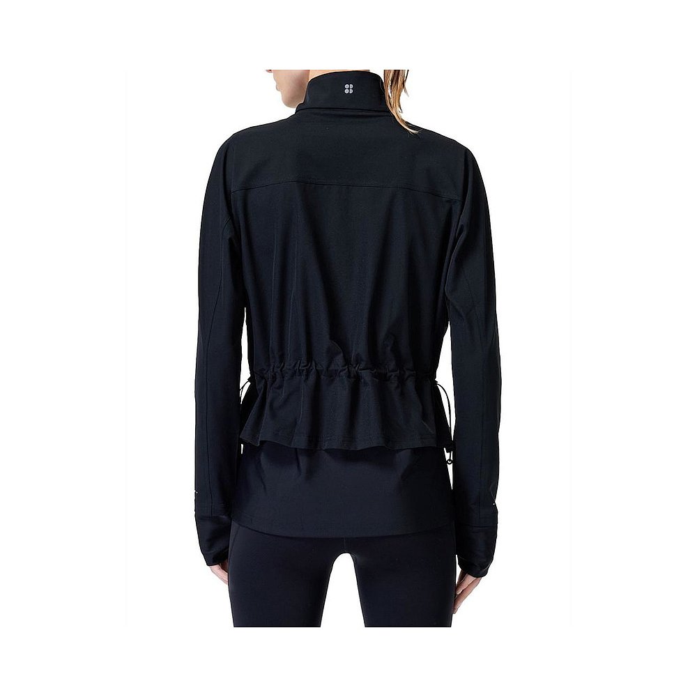 1h可退 【美国直邮】Sweaty Betty|Fast Lane Peplum 跑步夹克 - 图0