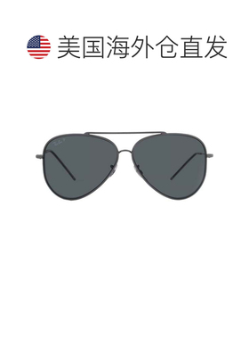 自营ray-banRay Ban飞行员反向偏振深灰色飞行员男女通用太阳镜RB