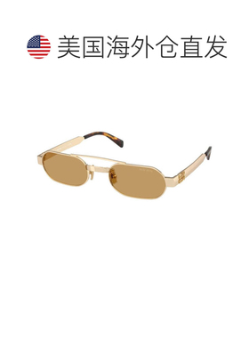 自营miu miuMUB52S 22M10Y金色/棕色-金色 美国奥莱直发