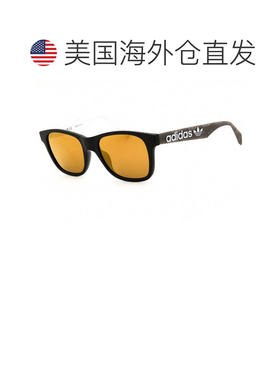 自营adidasOR0060 02g哑光黑色/棕色镜面-哑光黑色 美国奥莱直发
