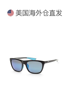 自营Costa del Mar女式57毫米闪亮黑色太阳镜-闪亮黑色 【美国奥