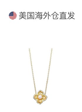 自营adornia14k Gold Plated Flower Encased Freshwater Pearl N