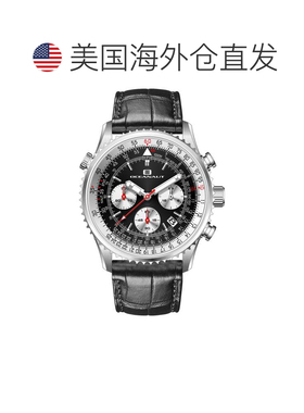 自营Oceanaut Men's Flight Black Round 46mm - black 美国奥莱