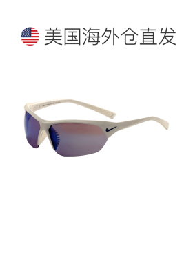自营Nike Men's 69 mm Grey Sunglasses - white grey 美国奥莱直