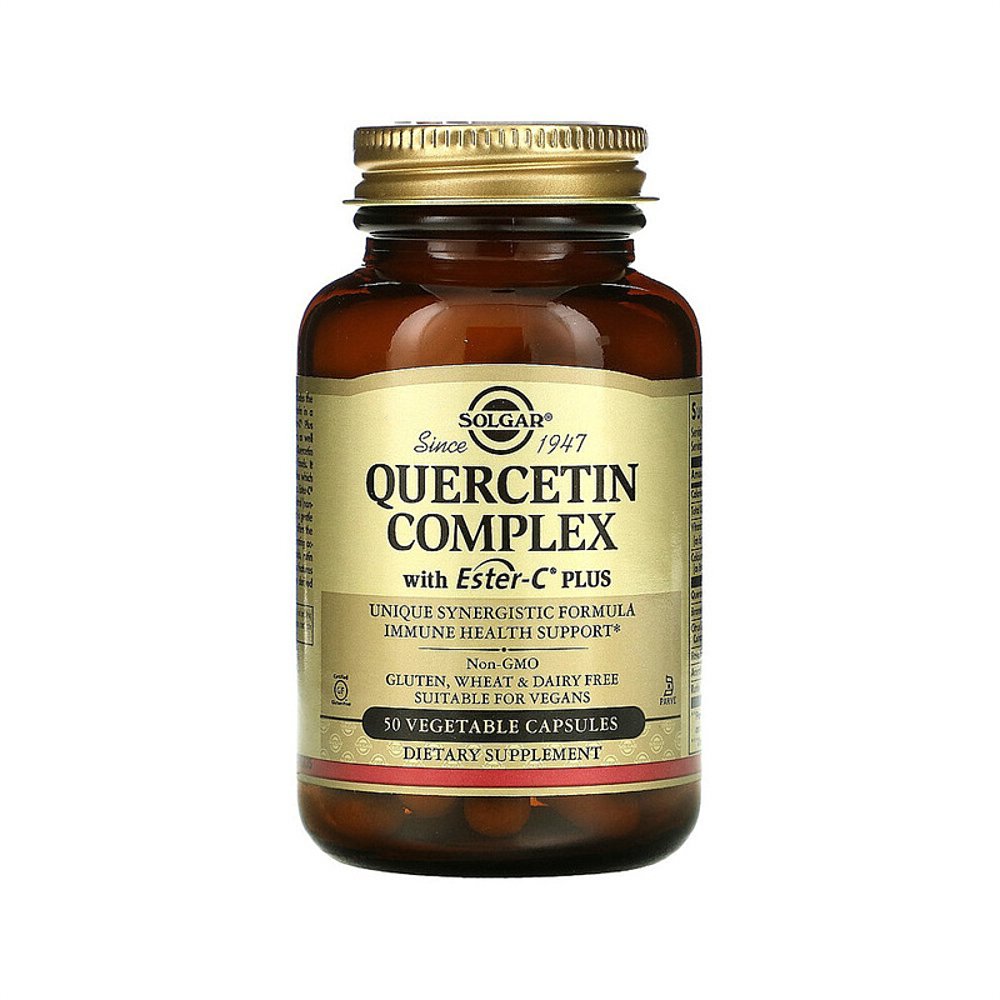 香港直发Solgar索尔加槲皮素素食胶囊抗氧化防护肝细胞50粒保健品 - 图0