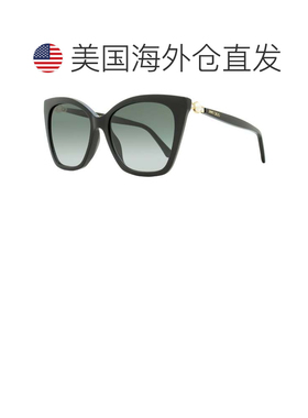 自营Jimmy Choo 女士猫眼太阳镜 Rua /G 8079O 黑色 56 毫米 - 80