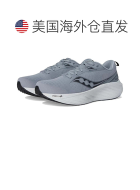 自营Men's Saucony Triumph 22 Sneaker Gray Lace-Up Running Sh