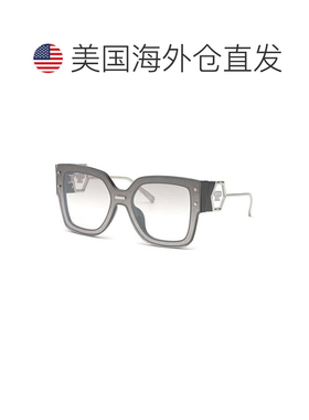 自营Philipp Plein Sunglasses Rectangle Full Rim, Black Frame