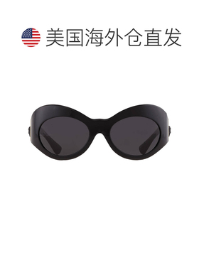 自营Versace Dark Grey Irregular Ladies Sunglasses VE4462 GB1