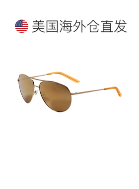 自营Nike Unisex 61 mm Gold Sunglasses - gold laser orange 美