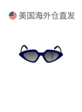 自营sportmaxSport Max SM0005几何太阳镜-浅蓝灰色 美国奥莱直发