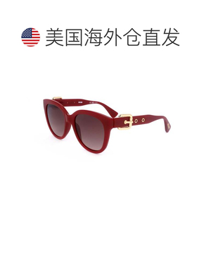 自营Moschino女式54毫米红色太阳镜-红色 美国奥莱直发