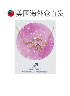 自营sterling forever\'When Stars Align\' 星座项链 - 金色-射