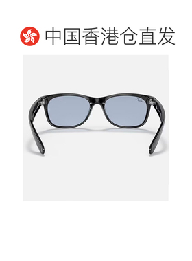 自营  Ray Ban RB2132F 601 64 抛光黑 蓝色 方形尼龙头层太阳镜