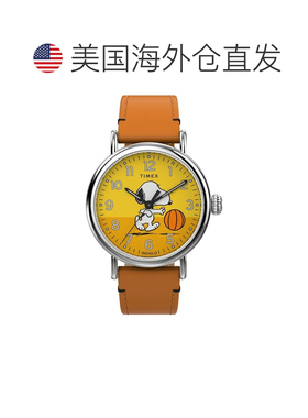 自营Timex Men's Snoopy Basketball Yellow Dial Watch - yellow