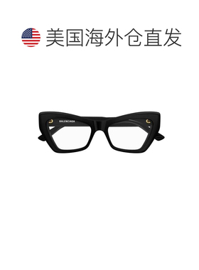 自营balenciagaBb0296o棱角分明的猫眼太阳镜-黑色 美国奥莱直发