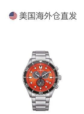 自营Citizen Men's Eco-Drive Orange Dial Watch - orange 美国