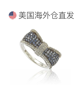 自营Suzy Levian Sterling Silver Pink & White Sapphire & Diam