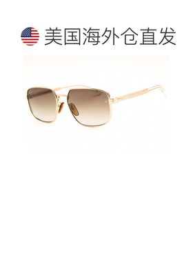 自营david beckhamDB 7121/G/S 0LOJ HA金色/棕色渐变-金色 美国