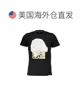自营Cavalli Class Cotton Men Men's T-Shirt - black 美国奥莱