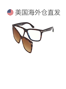 自营tom fordFt6069-B渐变夹式镜片超大方形太阳镜-白色 美国奥